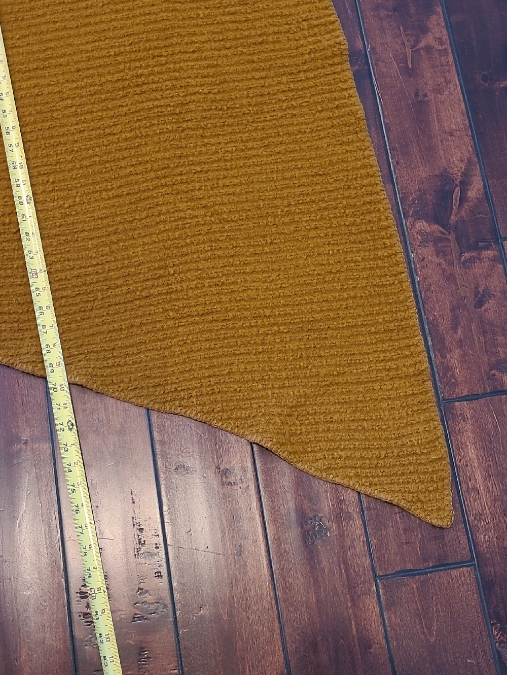 Anthropologie Mustard Gold/Yellow Cozy Knit Shawl Scarf OS - Picture 5 of 5